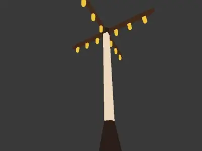 Light Post Free low-poly 3D model purchase