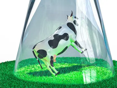 Alien Abduction Lamp 3D model