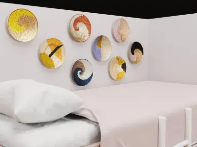 Bedroom interior 3D model 67