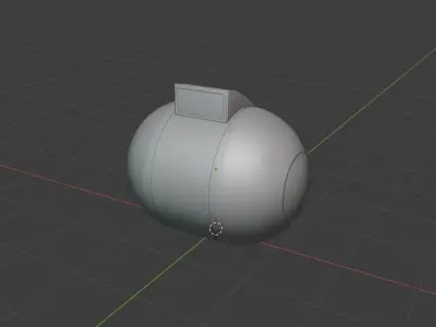 Robot- ROBO Low-poly 3D model