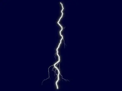 Realistic 3D Lightning CG-17 Low-poly 3D model
