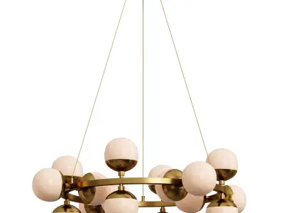 Raechelle Globe Chandelier By Arhaus 3D model