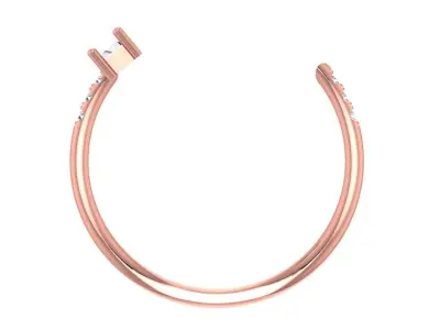 Women Light Weight Band Ring 3D print model 13