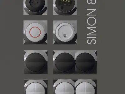 Light Switch Simon 88  vol2 3D model