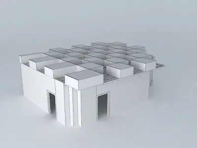 Museum interior 3D model