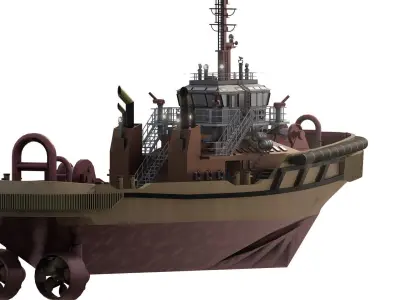US WORKING BOAT 3D model
