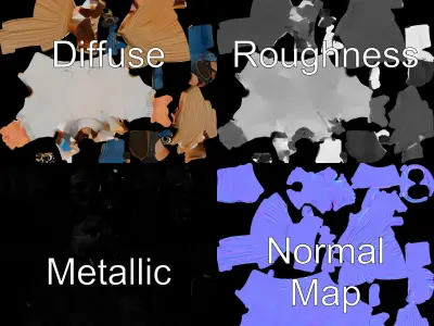 Animated Young Girl Character with White Sweater Rigged and A... Low-poly 3D model