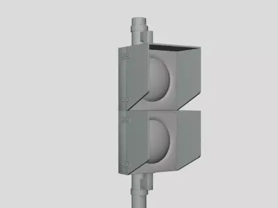 Traffic Light - Geometry Only No Textures No Materials 3D model