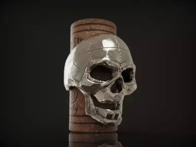 Ring Skull from Silver street collection 3D print model 3D print model