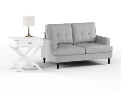 Furniture set Low-poly 3D model