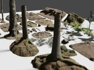 Forest pack 3D model