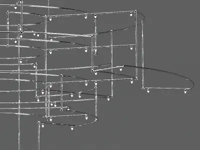 Quasar Holland Spectre Chandelier 3D model