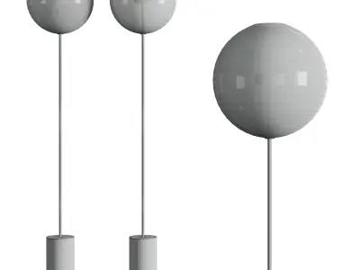 Soffio Floor Lamp by Giopato Coombes Low-poly 3D model