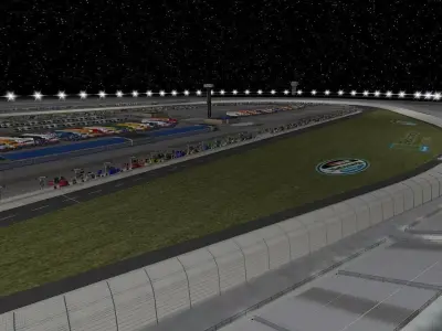 Nashville Superspeedway Game Ready Low-poly 3D model