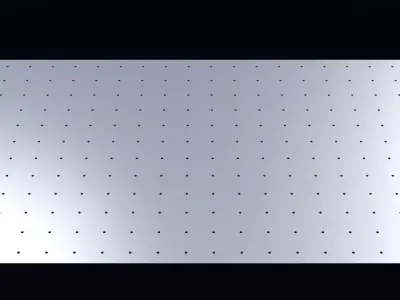 Perforated panel with 1 percent opening 25O58 3D model