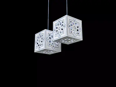 Chandelier cube 3D model