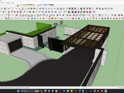 Basement entrance 3d model 3D model