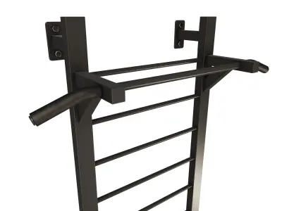 Wall Mounted Stall Bars with Pull Up Bar 3D model