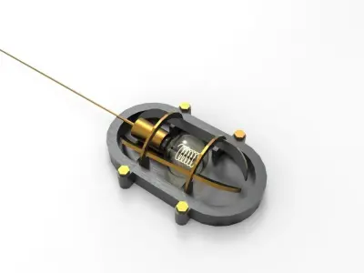 Lamp Navigation on a ships deck 3D model