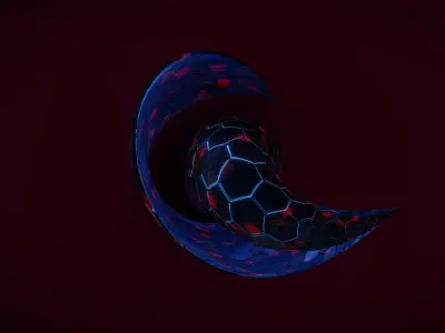 Weird Building Crystal Hex 2 3D model