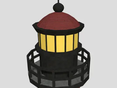 Lighthouse - Low-poly PBR Model Low-poly 3D model