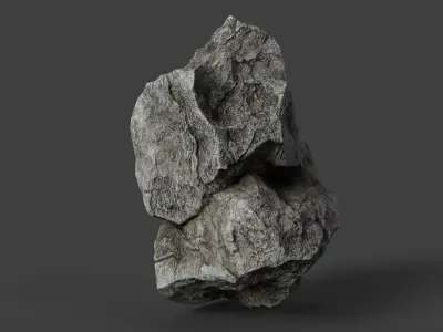 Rock 6-10 Low-poly 3D model