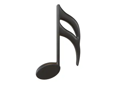 Musical Note Symbol V1 Pack Vol 1 Low-poly 3D model