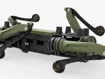  Vision 60 Robotic Dog Animated Rigged For Blender Collection 