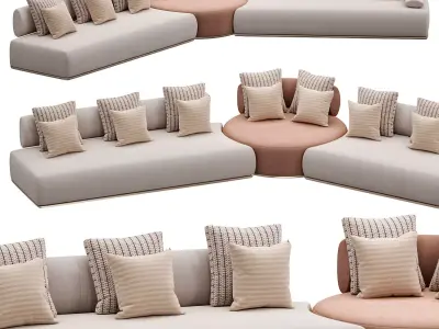 Ilario Sofa by Visionnaire 3D model