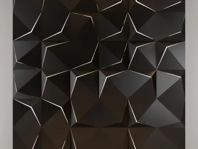 3d panel 11 Low-poly 3D model