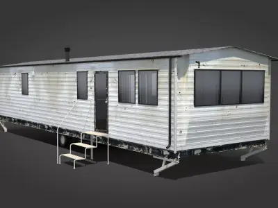 Old Mobile Home 3D model