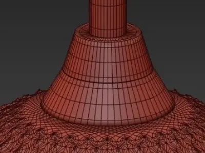 Colorful glass pendant lighting 3D model