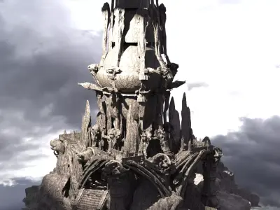 Conan desert tower 3D model
