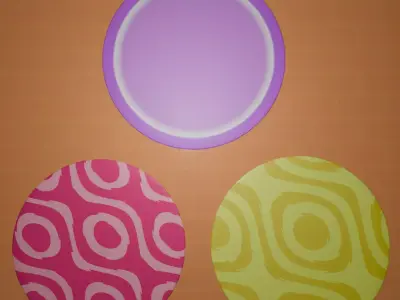 Kids Cute Cartoon Carpet Set Low-poly 3D model