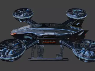 Hexacopter Drone 3D Model 3D model