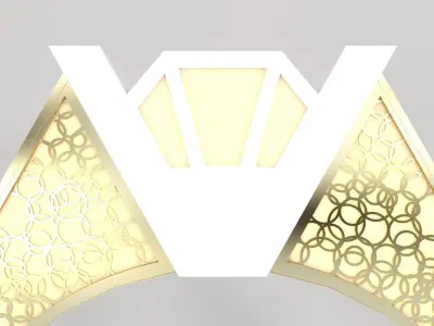 Wedding Salon Entry Big Ring 3D model