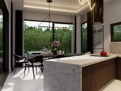 Kitchen Modern Set 3D model