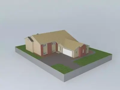 Split Entry House Free 3D model purchase