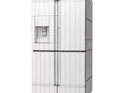 Refrigerator Samsung RF28K9380SG 3D model