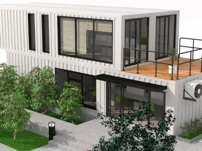 Container Office Building 3D model