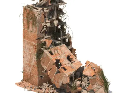 Destroyed Building V1 3D model