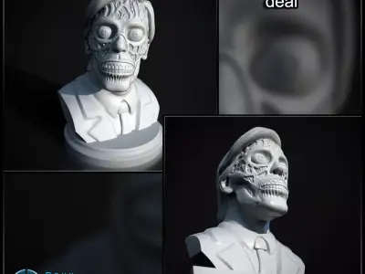 They live Bust collection 3D Model Pack