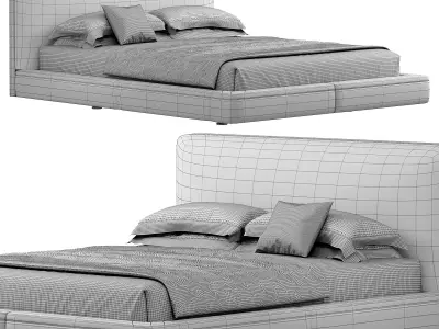 Richard Bed by BebItalia 3D model