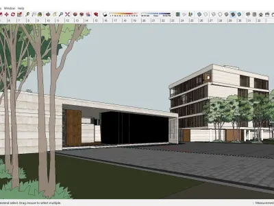 Sketchup Residential Complex B10 3D model