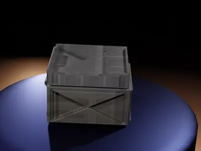 Sci Fi Storage Box  Futuristic 3D Model 3D model