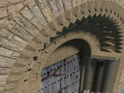 Norman Gate 3D model