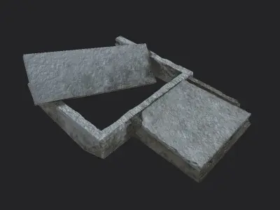 Main holes Free low-poly 3D model