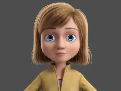 Cartoon Girl Rigged 