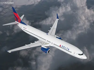  Delta Air Lines Boeing 737-900 with Interior Rigged 