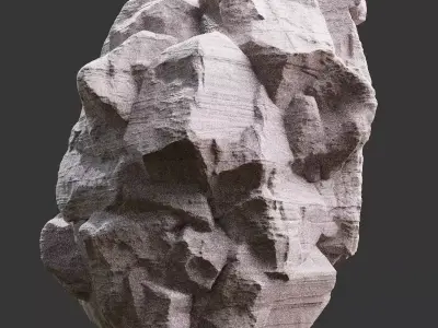 Stylized Realistic Highpoly Rock - CG And Games - 04 3D model
